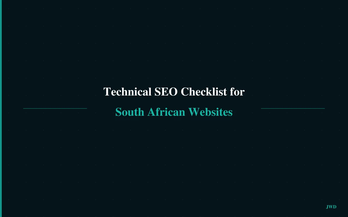 Technical SEO Checklist for South African Websites