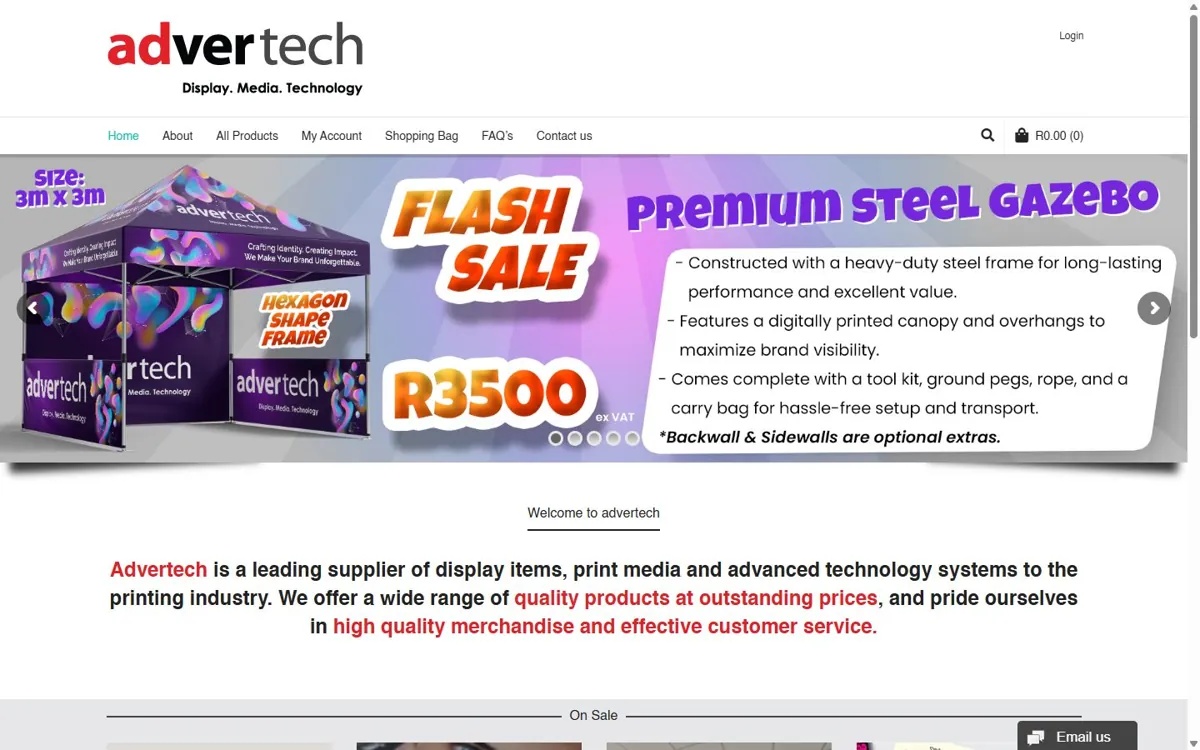 Adver-Tech website designed by JWD