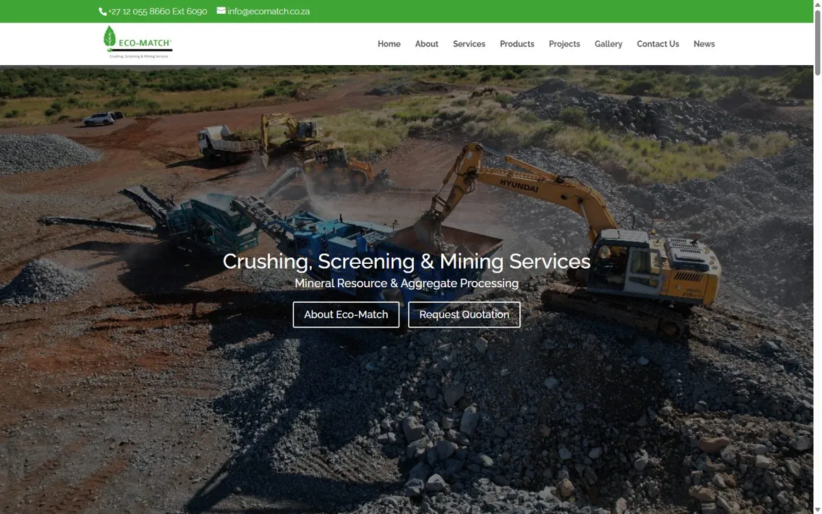 Eco-Match website designed by JWD