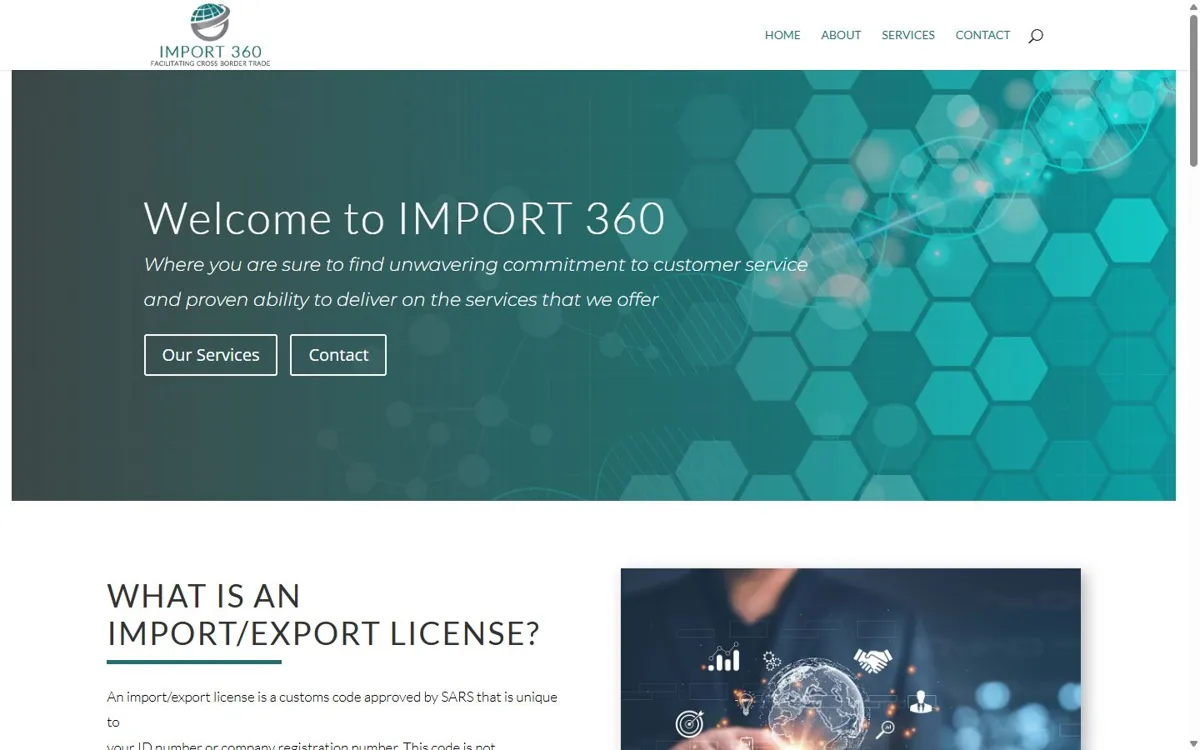 Import 360 website designed by JWD