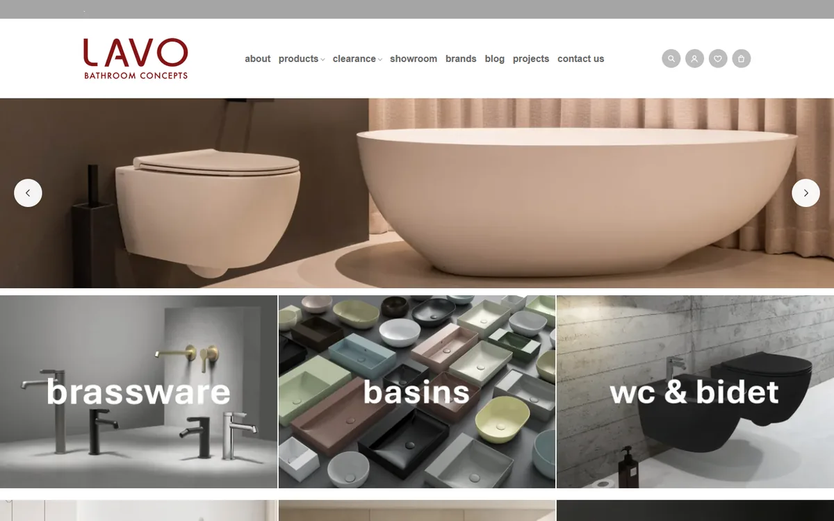 Lavo: Rebuilding a Bathroom Showroom Website Without Changing Its Look