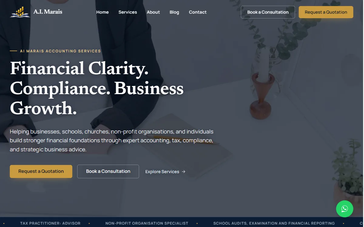 AI Marais Accounting Services: A Website Case Study