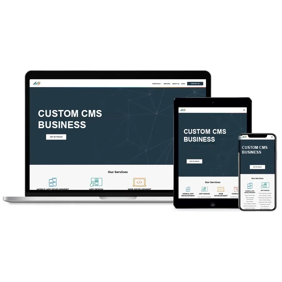 Custom CMS Business Website